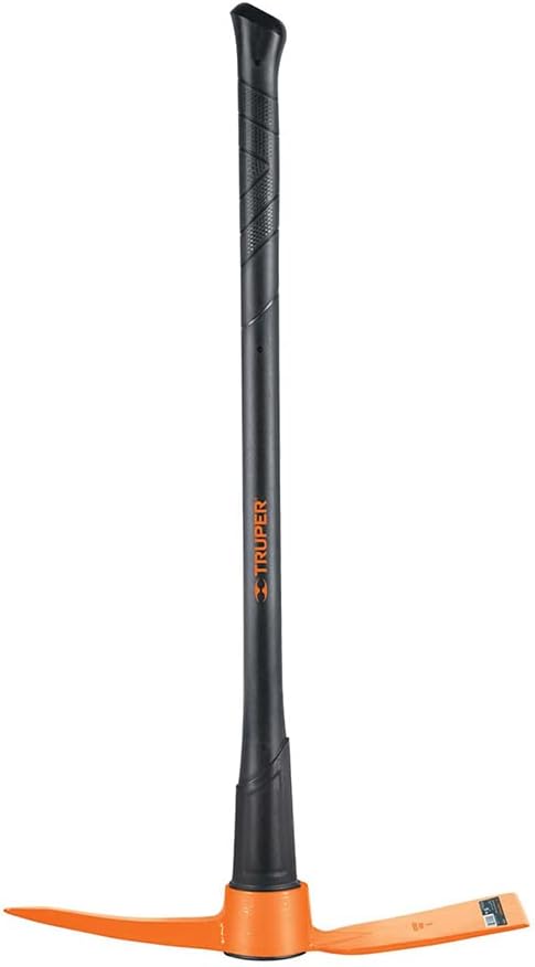 TRUPER5 5 lb Pick-Mattock - Pickaxe 5 Lb Steelhead with 36-Inch Fiberglass Handle - Pick Axes for Digging