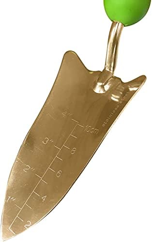 Garden Guru Titanium Transplanter Trowel Shovel - Rust Resistant - Ergonomic Handle - Perfect Hand Shovel Tool for Gardening Weeding Transplanting and Digging in Garden Beds (4 Pack)