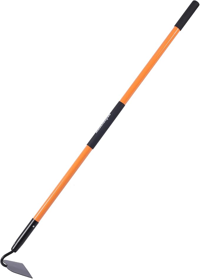Garden Hoe Tool .for Weeding with Long Fiberglass Handle 57 Inches,Heavy Duty Hoe Garden Tool,