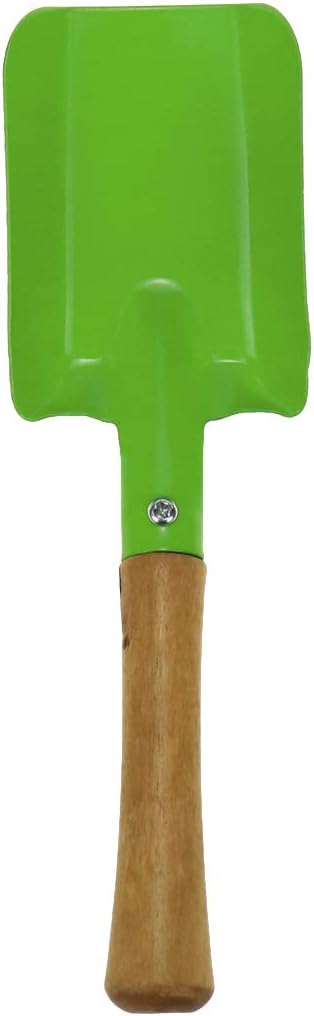 Bitray 4PCS Wooden Mini Sand Shovels Metal Spade with Sturdy Wooden Handle Safe Gardening Tools Trowel Shovel