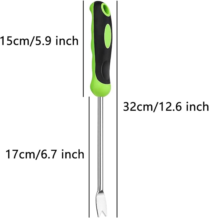 2 Pcs Hand Weeder Tool Stainless Steel Garden Weeding Tool,Hand Weeder Garden Weeding Removal Weed Puller Tool for Garden Lawn