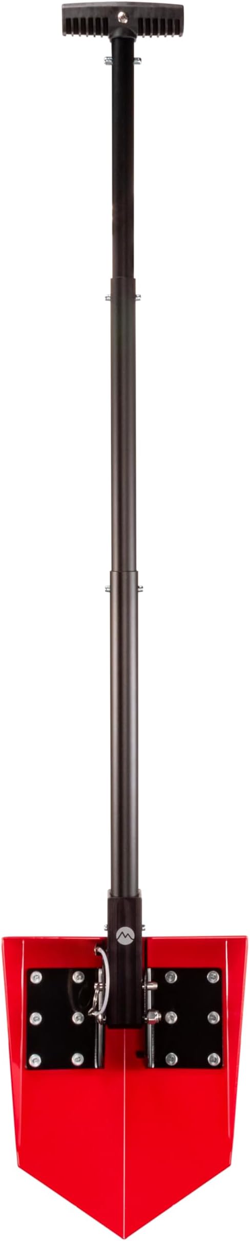 DMOS Delta Shovel - Collapsible Heavy-Duty Steel Folding Shovel for Camping, Overlanding, Survival, Military, Hunting, & Off-Road Use - Racing Red - Pro