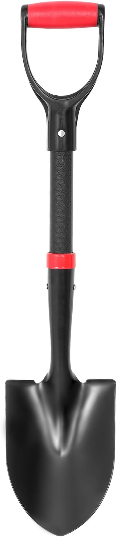 SHARK ATTACK 28 Inch Garden Shovel, Kids Shovel with D-Grip Handle Kids Shovel, Steel Construction with Powder Coating, Compact Digging Tool for Gardening, Camping & Car Emergency(D-Grip mini Shovel)