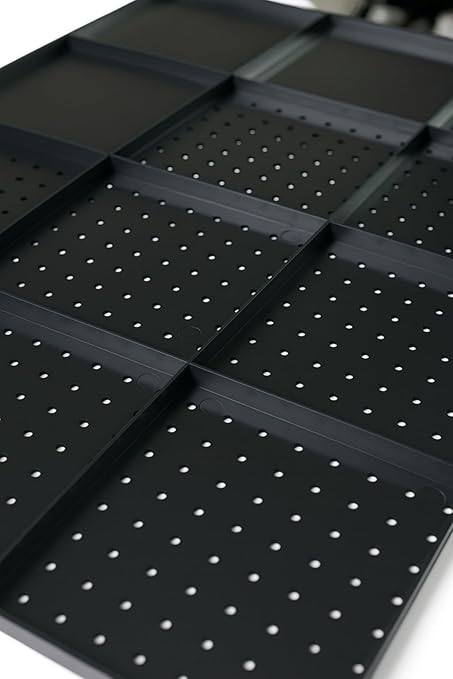WallPeg Pegboard Kit - 4 Each 24"x16" Peg Board Panels - Made in USA - Mounted Size is 48" x 24" Pegboards Wall Organizer for Walls Home, Garage Tool Storage, Office Organization, Kitchen, Craft Room