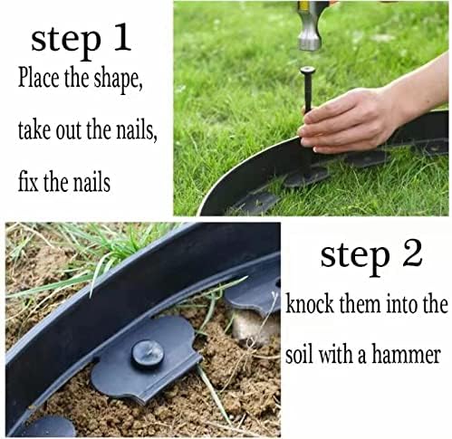 300PCS Spiral Landscape Anchoring Spikes, 8 Inch Landscape Spikes,Nylon Landscape Anchoring Spike for Garden Lawn Yard,Paver,Weed Barrier,Artificial Turf (8in-300 Count)