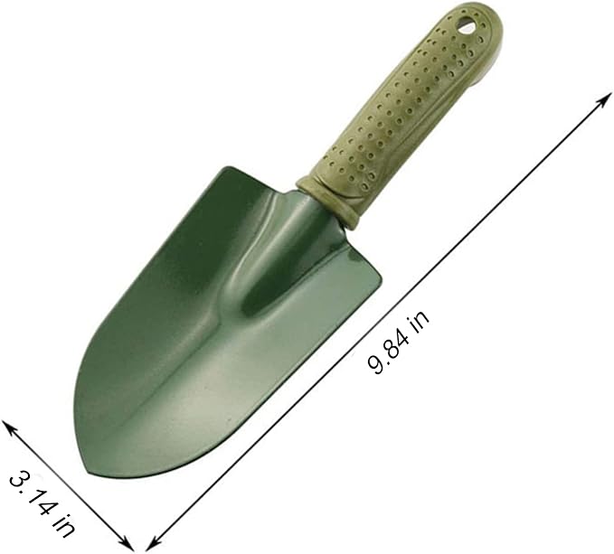 Garden Tool Shovel for Digging Gardening Trowel for Lawn Planting Alloy Spade Plastic Handle Anti Slippery