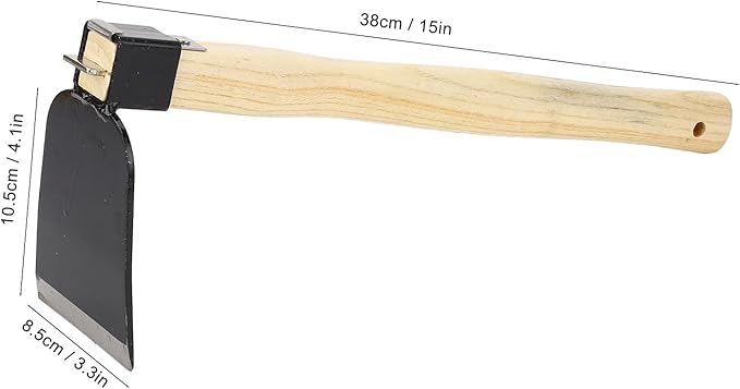 Garden Hoe, Hand Hoe Carbon Steel Hand Hoe Handle Garden Weeding and Cultivating Tool for Home Gardening, Hoes