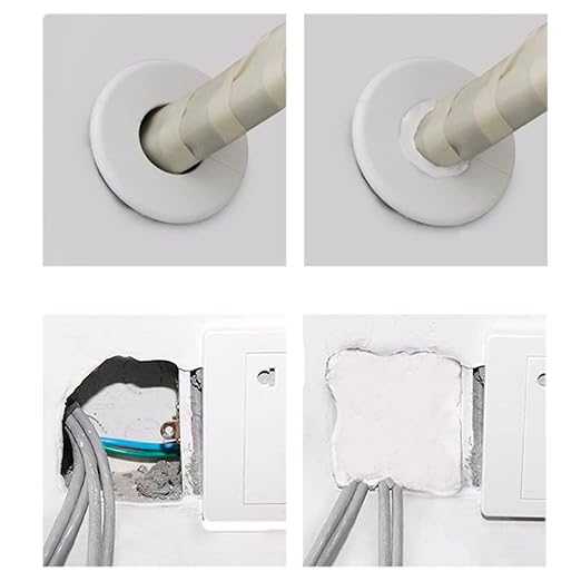 Waterproof Wall Repair Seal Mortar | Sealing Clay for Wall Hole Repair | Repair Air Conditioning Holes Sealing Mud | Holes Filler (230 Grams Equals 8 Standard Packs)