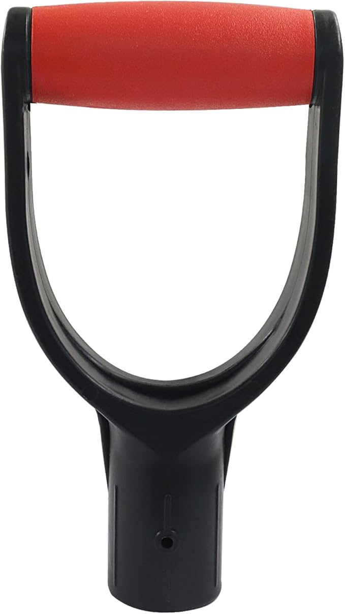 Shovel D Grip Handle, 32mm Inner Diameter Plastic Spade Handle for Digging Raking Tools(Red)