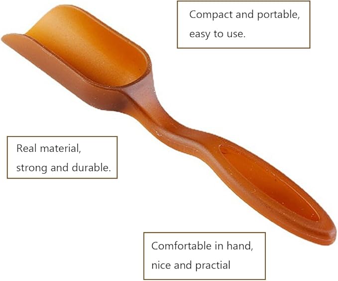 10Pcs Colorful Plastic Mini Gardening Shovel Spoons Soil Scoops, Succulent Sand Scoops/Cultivation Digging Transplanting Tools for Succulents Potted Flowers (Brown)