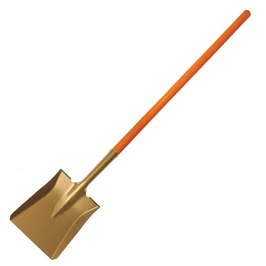 CS Unitec | Non-Sparking Aluminum Bronze Square Shovel | TUV Certified | Non-Magnetic | Nupla Handle | 230 X 270 mm | Corrosion Resistant | EX1005-270A