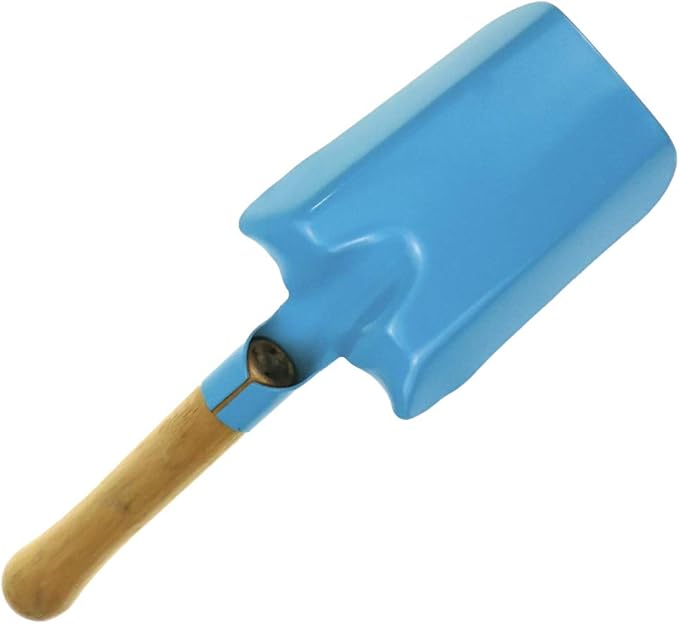 Bitray 4PCS Wooden Mini Sand Shovels Metal Spade with Sturdy Wooden Handle Safe Gardening Tools Trowel Shovel