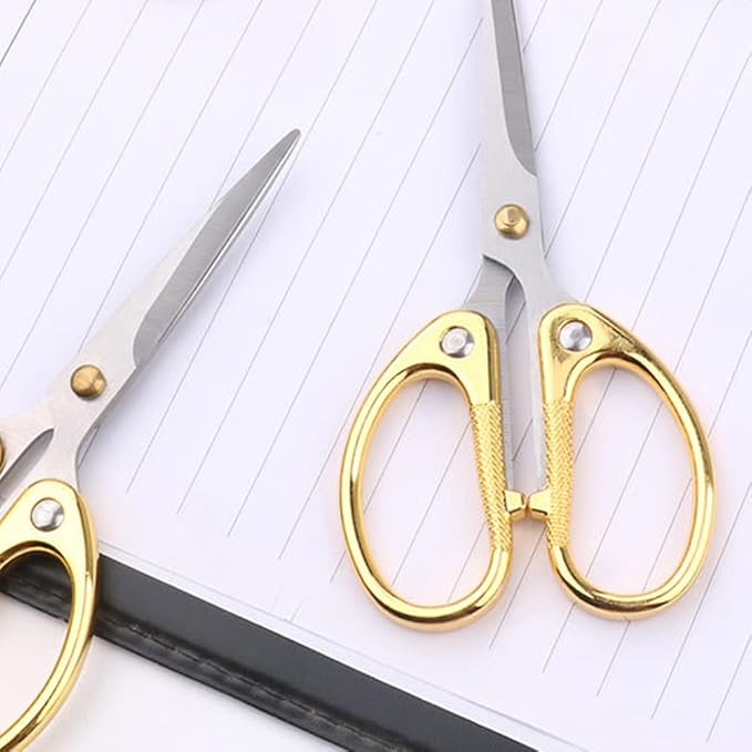 6.3-inch All Stainless Steel Office Scissors,Ultra Sharp Blade Shears,Sturdy Sharp Scissor for Office Home School Sewing Fabric Craft Supplies Multipurpose Scissors