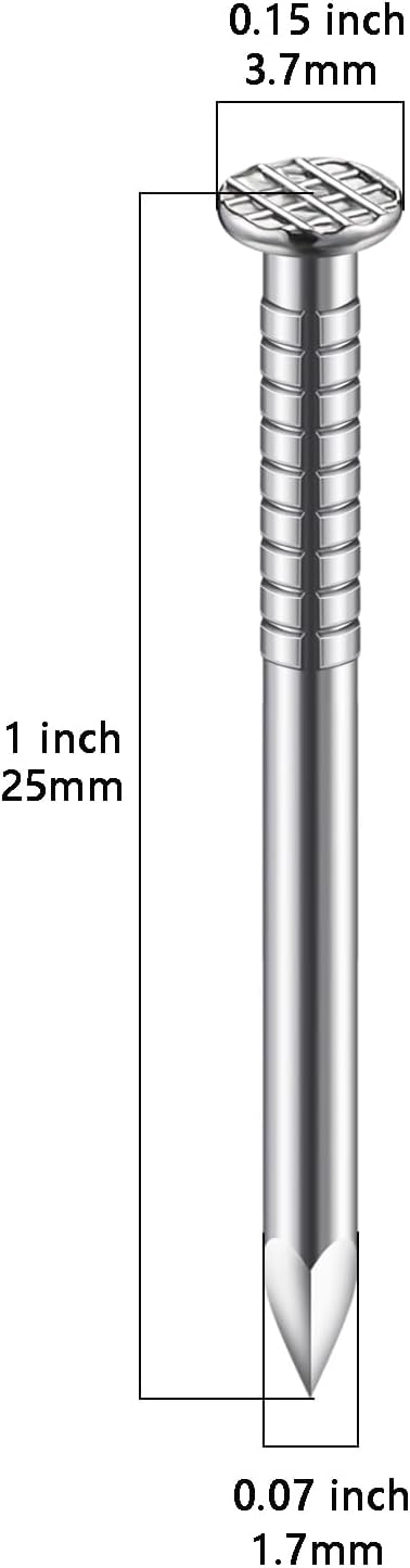 (350 pcs)1 inch Stainless Steel 304 Nails, Hanging Nails, Wall Nails, Dowels, Long Nails