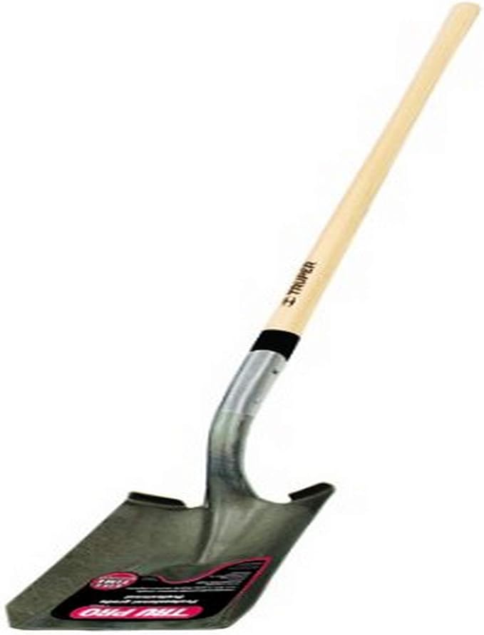 Truper 31208 Tru Pro 48-Inch Square Point Shovel, Long Handle