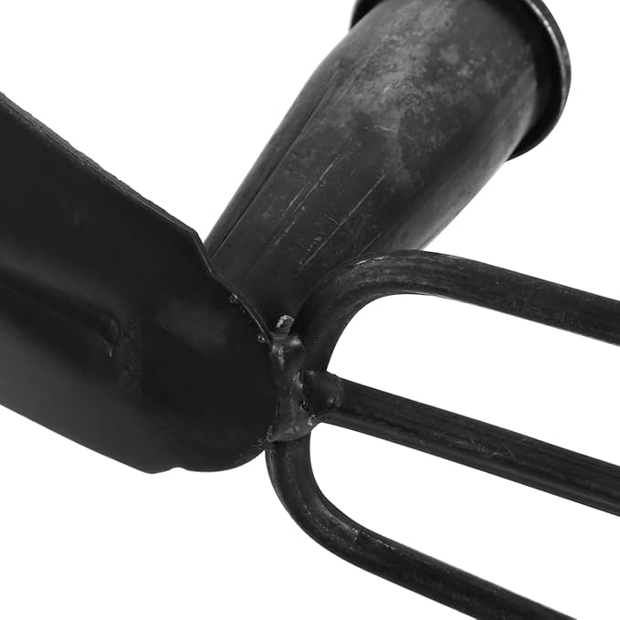 ARTIBETTER Hand Gardening Hoe and Rake Replacement - Carbon Steel Dual Head Tool for Weeding, Digging, and Soil Loosening - 8.07 X 4.25 X 2.95 Inches