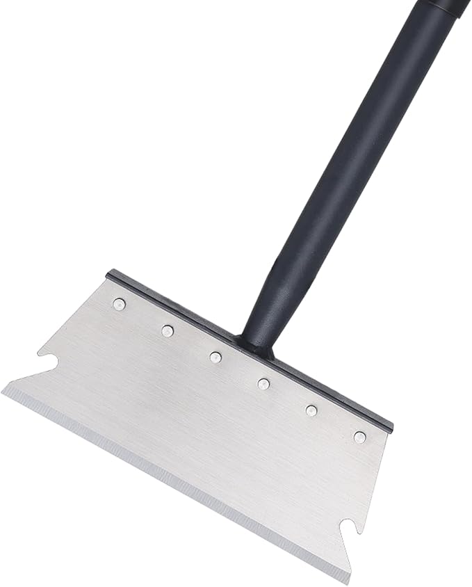 Pragmatist Garden Shovel, Ice Scraper, Multifunctional Cleaning Shovel with 59" Adjustable Handle Heavy Duty Garden Tool for Lawn Edging, Scraping, Weed and Ice Removal