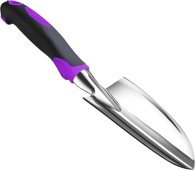 Garden Tool Shovel for Digging Gardening Trowel for Lawn Planting Alloy Spade Plastic Handle Anti Slippery