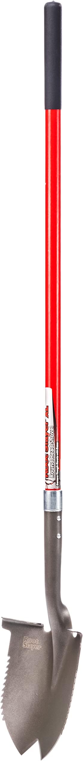 Radius Garden 23211 Root Slayer Round Head Shovel XL, Red