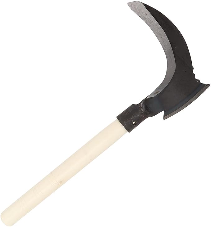 SYH&AQYE High Manganese Steel Double Scythe, Agricultural Hand Motor Weeding, Scythe Garden Tool for Outdoor Mowing Grass, Cutting Vines, Pruning Trees(B)