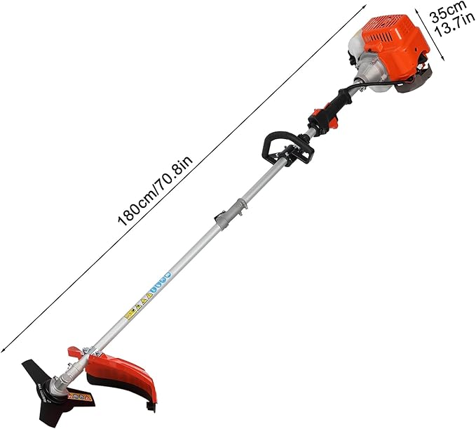 52CC 2-Cycle Gas Weed Wacker, 5 in 1 String Trimmer, 2025 Upgraded Weed Eater Gas Powered, 9500rpm High Power Gas Weed Eater, Brush Cutter Ship USA Fast Arrival