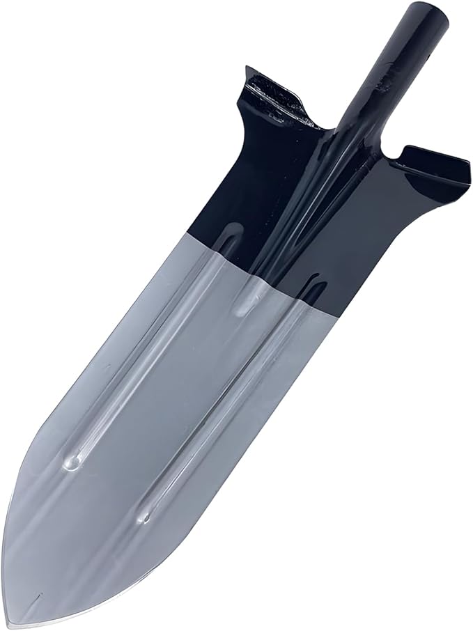 Multi-Purpose Shovel, Heavy Duty Gardening Shovel, Garden Shovel for Digging, Heavy Duty Steel Gardening Tool (Pointed, No Handle)