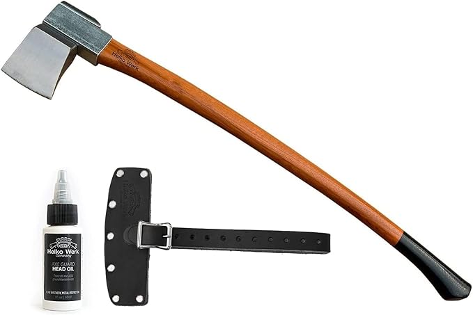 1844 Helko Werk Germany Axe Collection - 5 Vario Axes Set - Heavy Log Splitter, Heavy Universal, Mid Size-Universal, Splitting Axe, Universal Hatchet