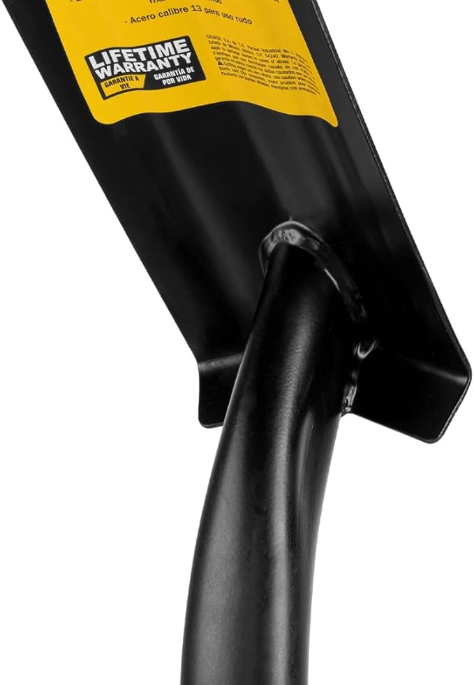 Truper 33436 California Trenching Shovel - 4-Inch Blade with 46-Inch Fiberglass Handle with Non-Slip Grip, 13 Gauge Blade