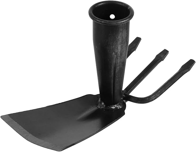 ARTIBETTER Hand Gardening Hoe and Rake Replacement - Carbon Steel Dual Head Tool for Weeding, Digging, and Soil Loosening - 8.07 X 4.25 X 2.95 Inches
