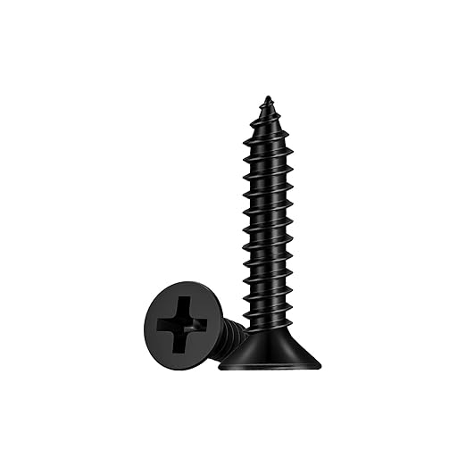 100 Pcs #7 X 1'' Wood Screw,Drywall Screws, Phillips Flat Head Long Screws, Cabinet Screws,Used in Furniture,Woodworking Repairs and DIY Projects(M4 X 25mm)