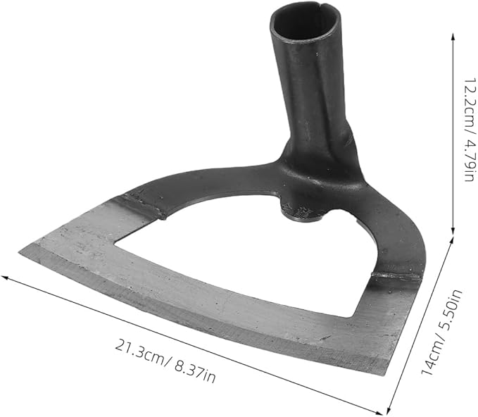 DOITOOL Loosening Soil Hoe Head Hoe Tool Garden Hoe Gardening Plow Hollohoe Steel Hardened Hollow Hoe Gardening Hoe Gardening Hand Tools Garden Tools Hardened Steel Stainless Steel Metal