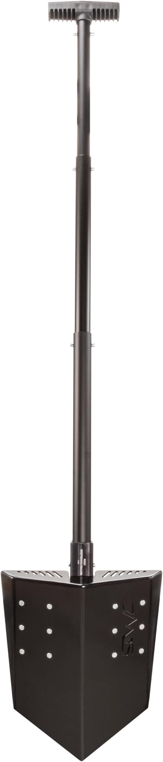 DMOS Delta Shovel - Collapsible Heavy-Duty Steel Folding Shovel for Camping, Overlanding, Survival, Military, Hunting, & Off-Road Use - Blackout - Pro