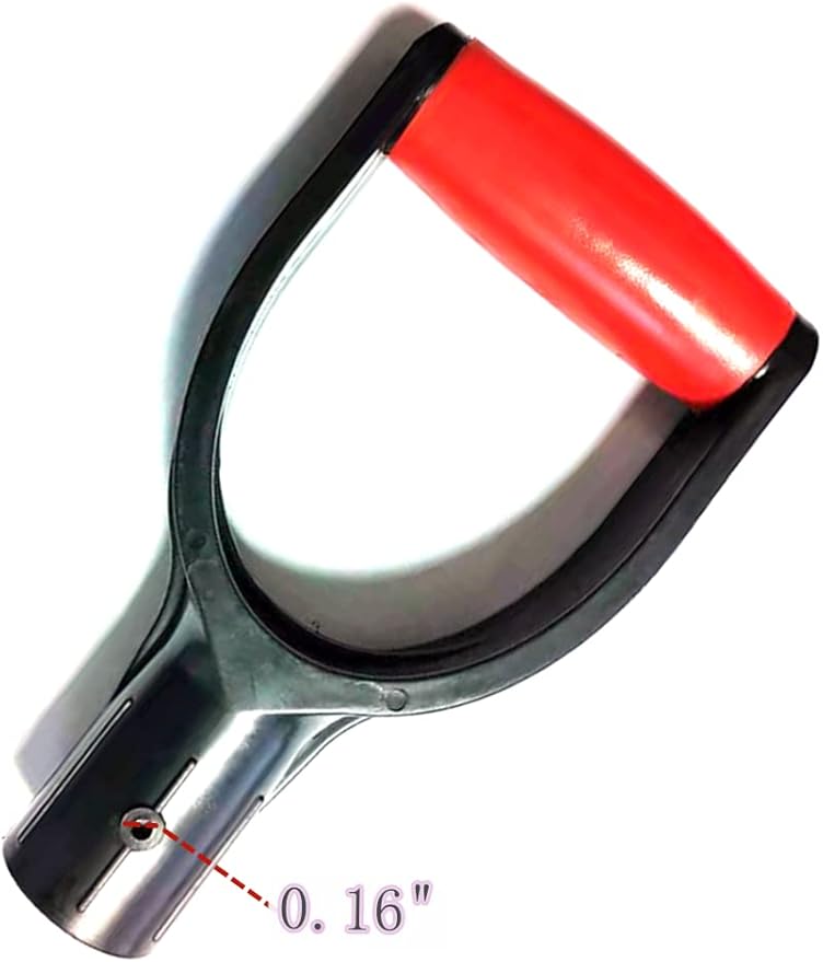 Shovel D Grip Handle,32mm/1.26" Inner Diameter PVC Shovel D Grip,Replacement Handle for Digging Raking Tool 1pcs