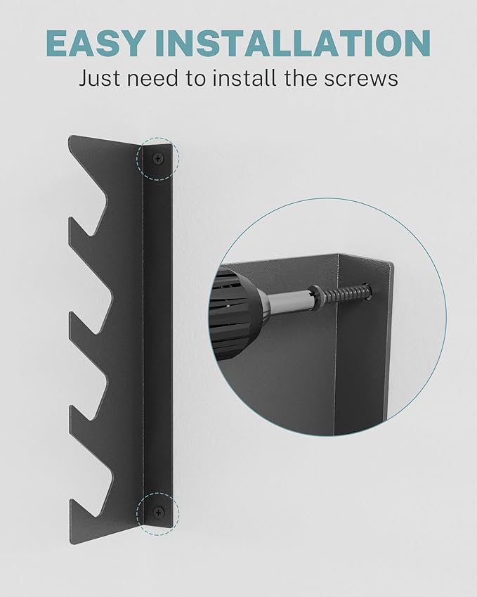 Garage Tool Organizer Wall Mount, Shed Yard Tool Organizer for Garage, Horizontal Organization Tool Racks for Walls, Shovels and Rakes, 3FT