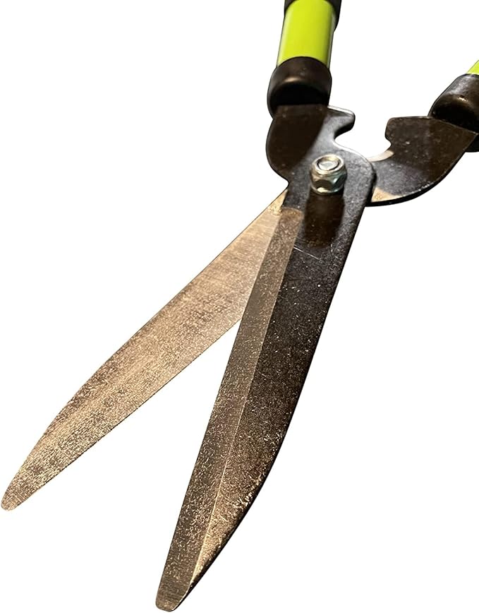 GARDEN GURU Hedge Shears Clippers for Trimming & Shaping Borders, Boxwood, Decorative Shrubs, Bushes, Grass – 15 inch High Carbon Steel Gardening Hedge Clippers & Shears with Comfort Grip Handles (2)