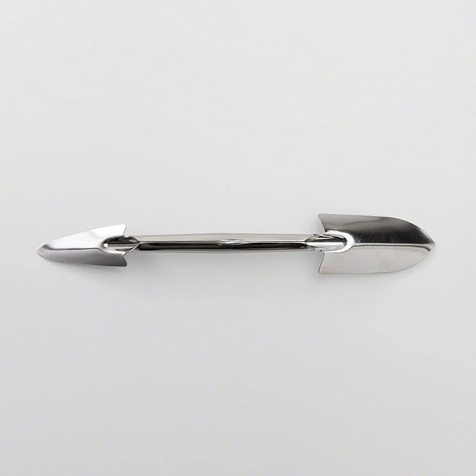 Hanafubuki Curved Bonsai Soil Scoop 10inch(255mm), Made in Japan, Japanese Garden Tools, Mini Hand Shovel, Stainless Steel - 10inch(255mm)