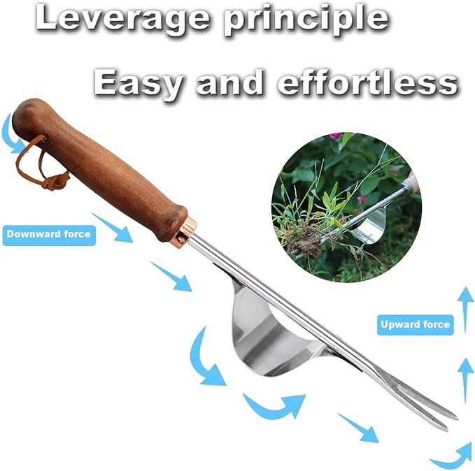 Gardening Tools- Flower Spade Digging Loosening Tool Hand Rake Weed Puller Garden Tools Make Ideal Gifts for Gardening Enthusiast(Weeder1)