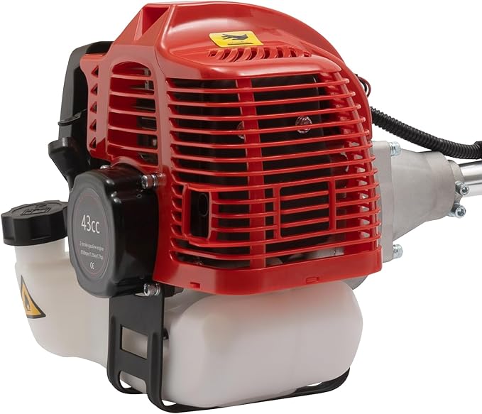 35.88CC 4-Stroke Weed Eater Gas Powered Weed Wacker, 2 Blade Heads Cordless Lawn Edger Gas Weed Trimmer with Shoulder Strap and Goggles Grass, Trimmer Tools for The Garden and Yard
