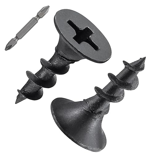 (8670 pcs)#6X1/2 Black Fastener Drywall Screws-Phillips with coarse Threaded tip, Black, Suitable for Drywall Slate, Wood, etc.(15 pounds)