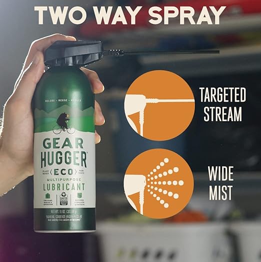 Multipurpose Lubricant - Eco-Friendly (11 oz, Pack of 2), Rust Remover - Garage Door Lubricant Spray, Door Hinge Lubricant & Lock Lubricant - Plant-Based, No Petroleum, No PTFE