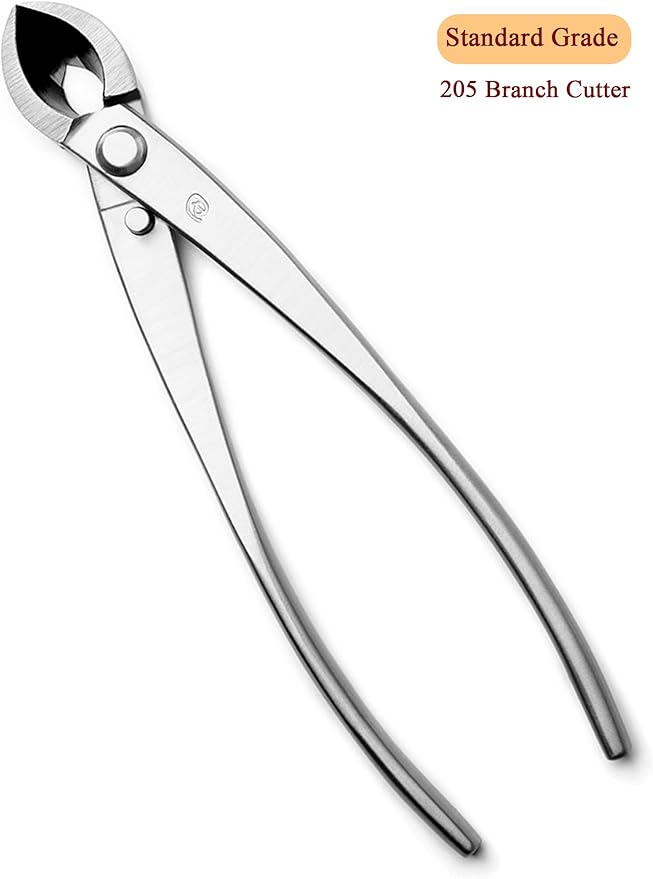 TianBonsai 4-PCS Bonsai Tool Set Including Concave Cutter Straight Edge Cutter Trunk Splitter And Bonsai Scissors Equip With Tool Bag