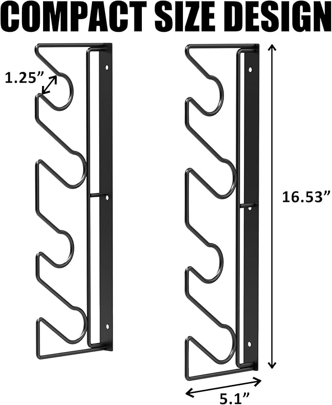 UNITEDPOWER Garden Tool Storage Rack,Wall Mounted Garage Organizer,Tool Utility Holder for Garden Equipment Shovel Rakes Brooms