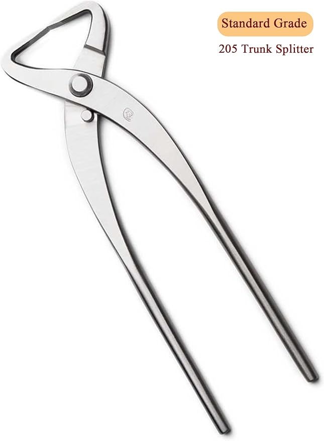 TianBonsai 4-PCS Bonsai Tool Set Including Concave Cutter Straight Edge Cutter Trunk Splitter And Bonsai Scissors Equip With Tool Bag