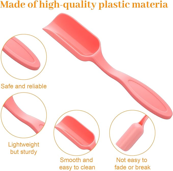 10 Pcs Mini Gardening Shovel Spoons Plastic Cultivation Tools Soil Scoops Digging Transplanting Gardening Spade Hand Trowel Rake for Potted Flowers Succulents Loose Tea-Leaf Scoops, Multiple Colors