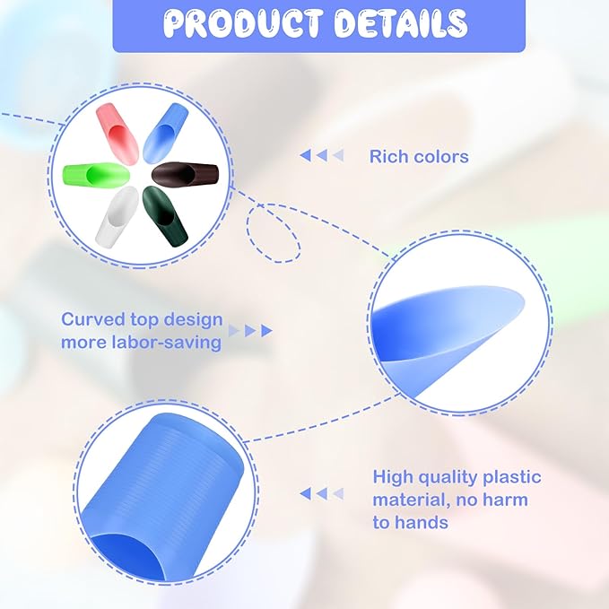 18 Pcs Bonsai Soil Scoops Plastic Garden Shovels Garden Tool Bucket Shovel Colorful Small mini Potting Scoop for Plant Flower Succulent