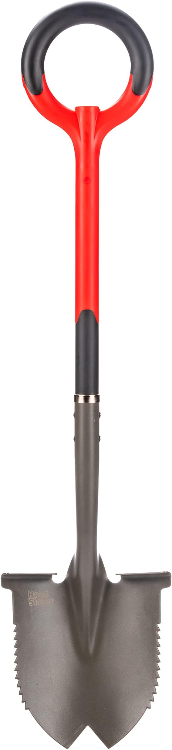 Radius Garden 22211, Root Slayer Round Head Shovel, Red