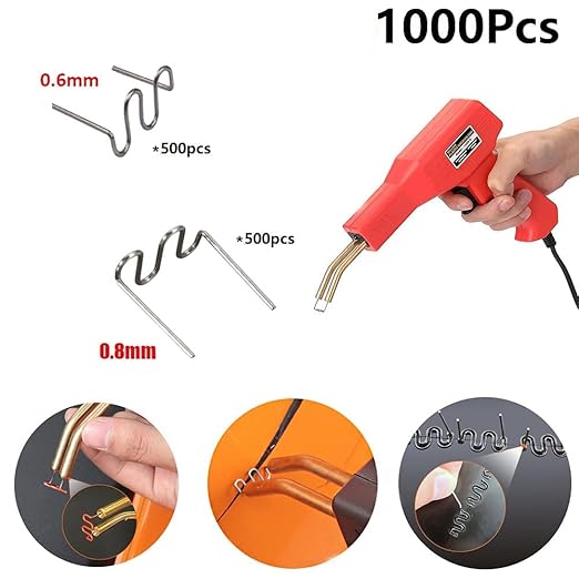 1000PCS Welding Rods Hot Staples Plastic Repair Machine Welding Staples for Hot Stapler Repair Car Bumpers Machine Dashboards Lamp Holders Daily Plastics Supplies Plastics Rings 0.8mm 0.6mm Staple