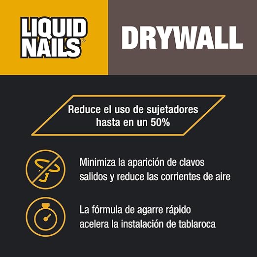 Liquid Nails Drywall 28 oz. Off-White Interior Construction Adhesive Low VOC, 12 Pack