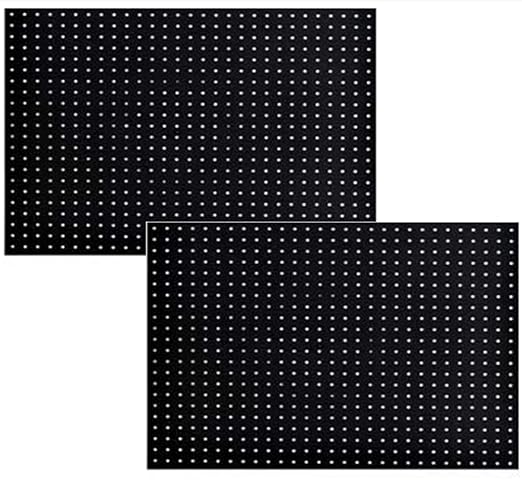 WallPeg Made in USA Pegboard Panels Garage Organization - Wall Storage Kit (PB-2 B) (2) ea - 24" x 16" Peg Board Tool Organizer Panel Set - Garage Organizer Kit