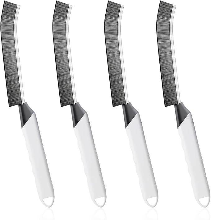 Cleaning Brush Grout Scrub Brush,Home Kitchen Bathroom Window Gap Cleaning Tools,4 pcs Hard Bristle Scrubbing Brush,Kitchen Bathroom Tile Toilet Home Essentials Cleaner Household Use
